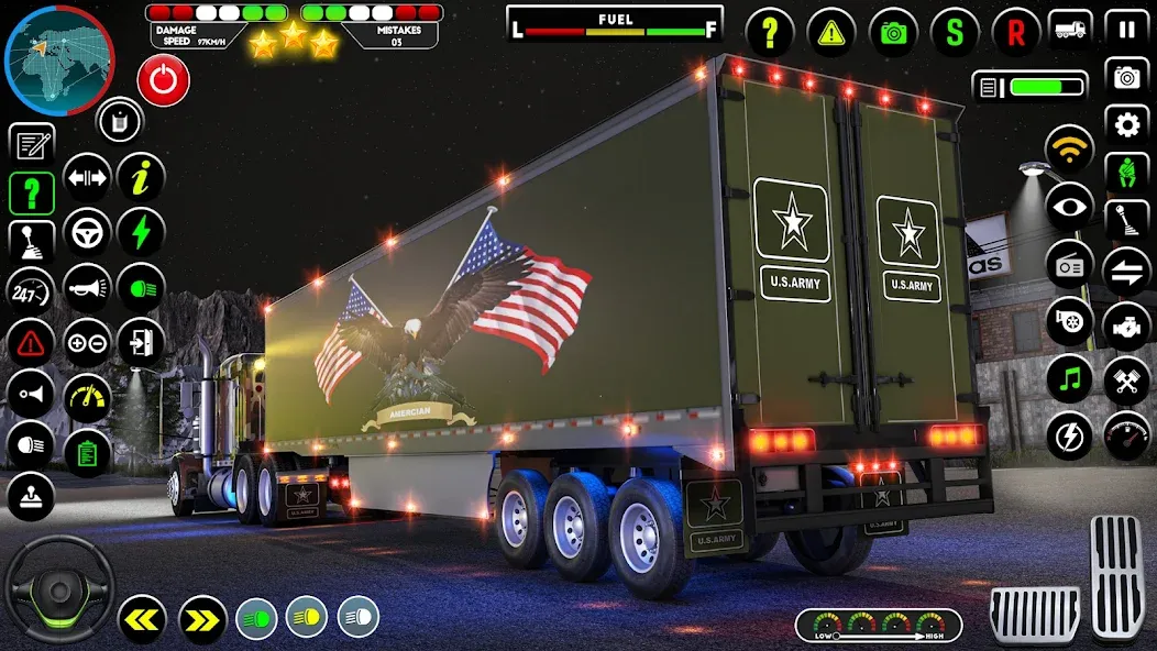 Army Truck Transporter Game 3D [МОД: Много монет, Открытые уровни и Мега MOD] Screenshot 2