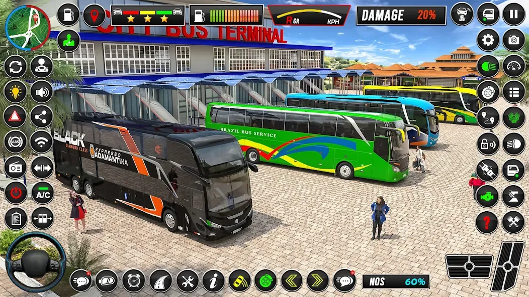 City Coach Bus Driver Games 3D [МОД: Много монет, Открытые уровни и Мега MOD] Screenshot 5
