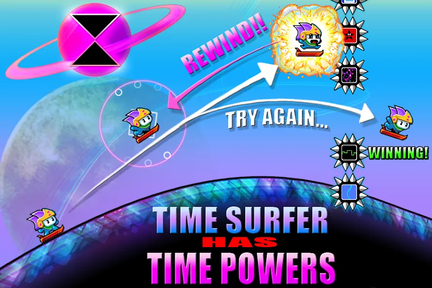 Time Surfer (Тайм Серфер) [МОД: Бесконечные деньги, Монеты и Мега MOD] Screenshot 2