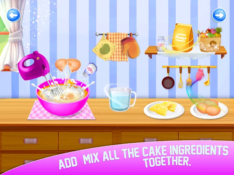 Cake Maker Sweet Bakery Games [МОД: Меню, Бесконечные монеты и Открытые уровни] Screenshot 3