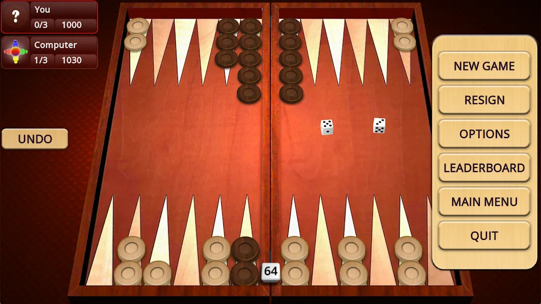 Backgammon Mighty [МОД: Меню, Бесконечные монеты и Открытые уровни] Screenshot 2