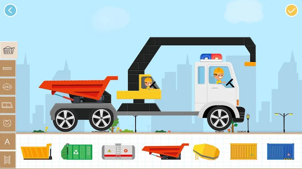 Labo Brick Car 2 Game for Kids (Лабо) [МОД: Все открыто, Дополнительные деньги и Меню MOD] Screenshot 1