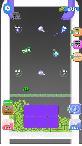Guns and Bounce (Ганз энд Баунс) [МОД: Все открыто, Дополнительные деньги и Меню MOD] Screenshot 2