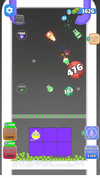 Guns and Bounce (Ганз энд Баунс) [МОД: Все открыто, Дополнительные деньги и Меню MOD] Screenshot 4
