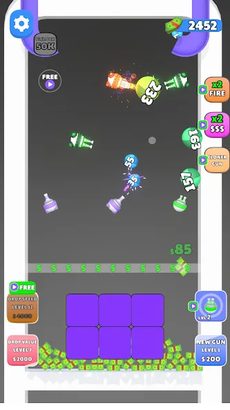 Guns and Bounce (Ганз энд Баунс) [МОД: Все открыто, Дополнительные деньги и Меню MOD] Screenshot 5
