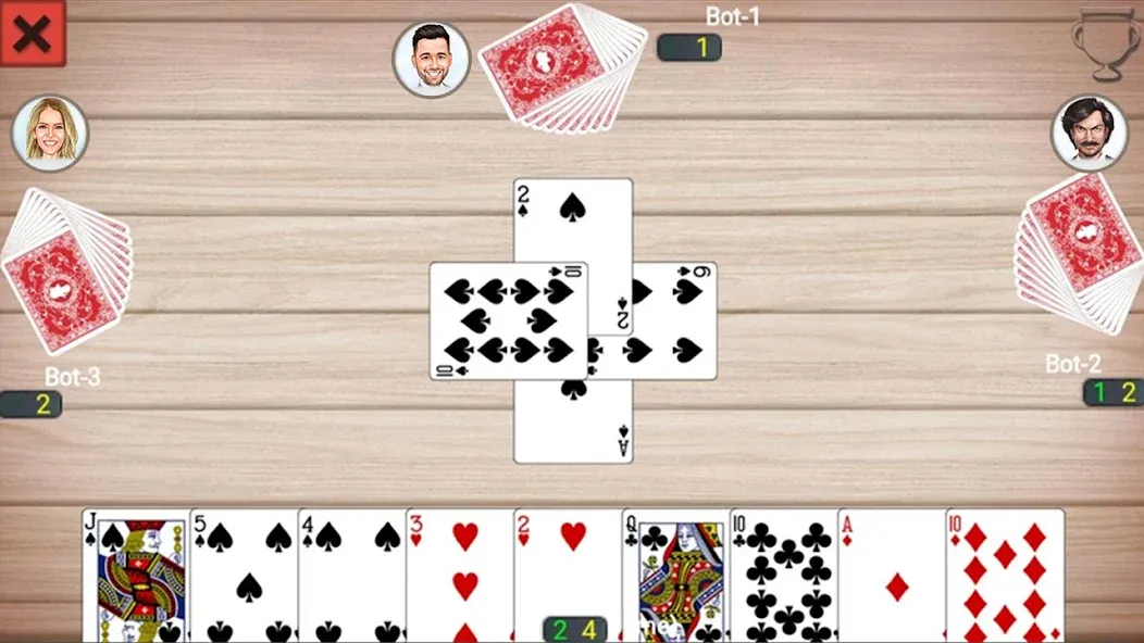 Callbreak Prince: Card Game (Каллбрейк Принц) [МОД: Много денег, Монет и Все открыто] Screenshot 1