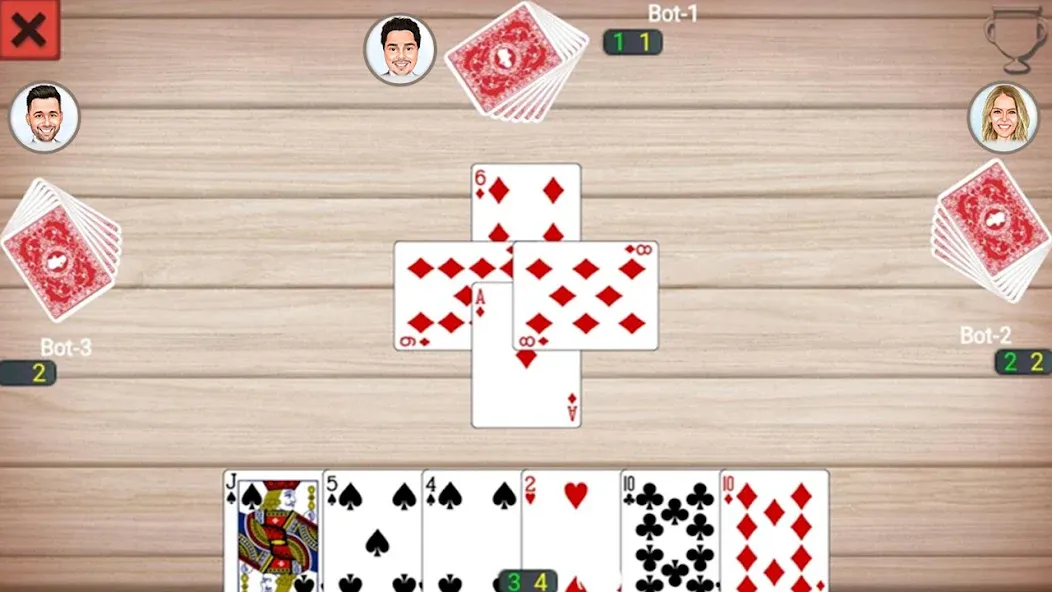 Callbreak Prince: Card Game (Каллбрейк Принц) [МОД: Много денег, Монет и Все открыто] Screenshot 4