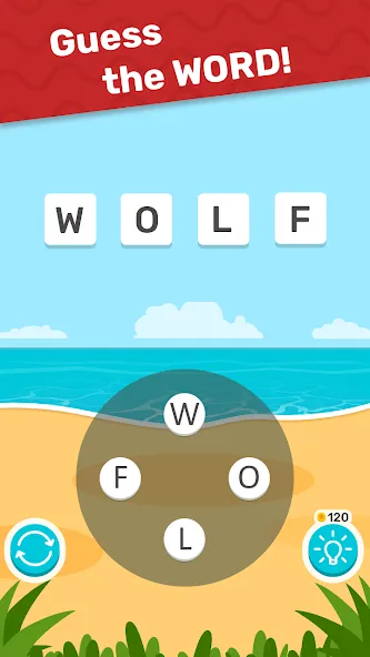 Word Weekend Letters & Worlds (Уикенд Слово) [МОД: Меню, Бесконечные монеты и Открытые уровни] Screenshot 2