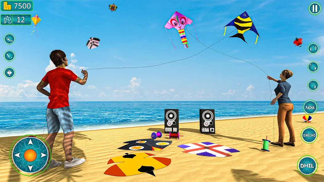 Kite Basant: Kite Flying Games [МОД: Бесконечные деньги, Монеты и Мега MOD] Screenshot 3