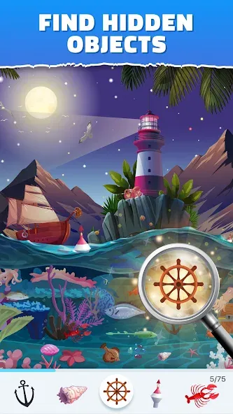 Bright Objects - Hidden Object [МОД: Бесконечные деньги, Монеты и Мега MOD] Screenshot 1
