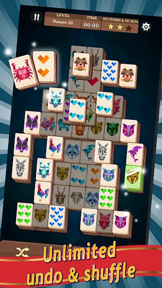 Mahjong (Маджонг) [МОД: Все открыто, Дополнительные деньги и Меню MOD] Screenshot 2