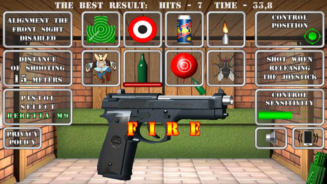 Pistol shooting. Desert Eagle (Пистолет стрельбы симулятор) [МОД: Много денег, Монет и Все открыто] Screenshot 1