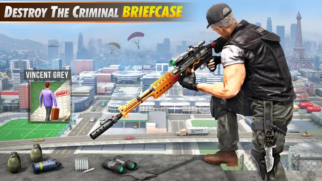 Sniper Shooter Mission Games [МОД: Все открыто, Дополнительные деньги и Меню MOD] Screenshot 3