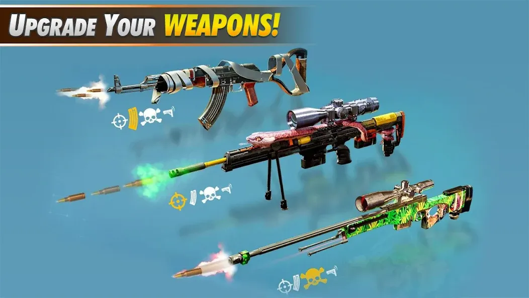 Sniper Shooter Mission Games [МОД: Все открыто, Дополнительные деньги и Меню MOD] Screenshot 5