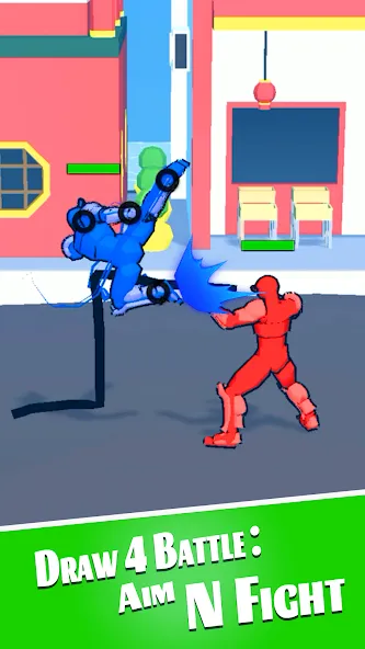 Draw 4 Battle: Aim N Fight (Драв 4 Баттл) [МОД: Бесконечные деньги, Монеты и Мега MOD] Screenshot 2