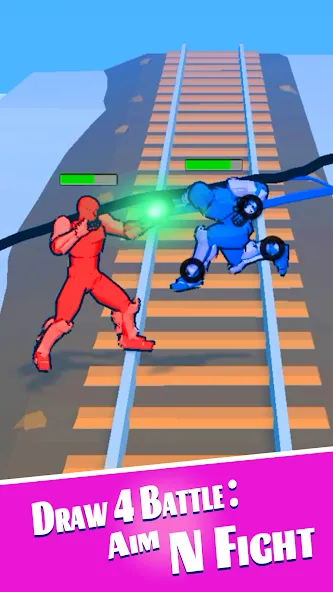 Draw 4 Battle: Aim N Fight (Драв 4 Баттл) [МОД: Бесконечные деньги, Монеты и Мега MOD] Screenshot 4