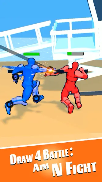 Draw 4 Battle: Aim N Fight (Драв 4 Баттл) [МОД: Бесконечные деньги, Монеты и Мега MOD] Screenshot 5