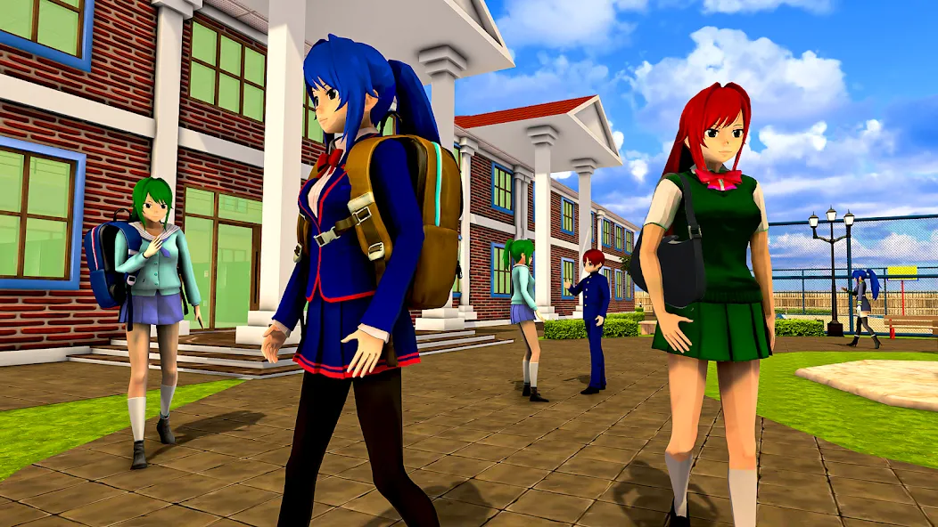 Anime High School Girl Life 24 (Аниме жизнь школьной девушки 24) [МОД: Все открыто, Дополнительные деньги и Меню MOD] Screenshot 3