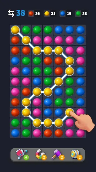 Bubble Link - Connect & Match (Бабл Линк) [МОД: Все открыто, Дополнительные деньги и Меню MOD] Screenshot 1