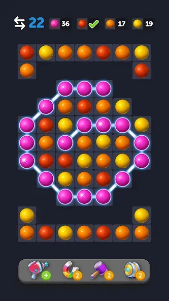 Bubble Link - Connect & Match (Бабл Линк) [МОД: Все открыто, Дополнительные деньги и Меню MOD] Screenshot 5