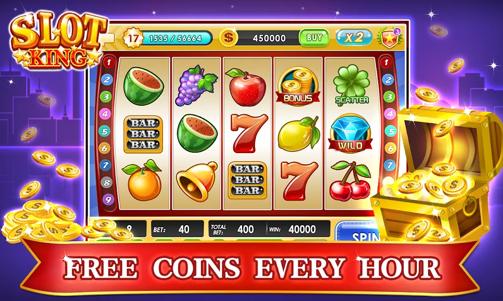 Slots Machines - Vegas Casino [МОД: Все открыто, Дополнительные деньги и Меню MOD] Screenshot 1