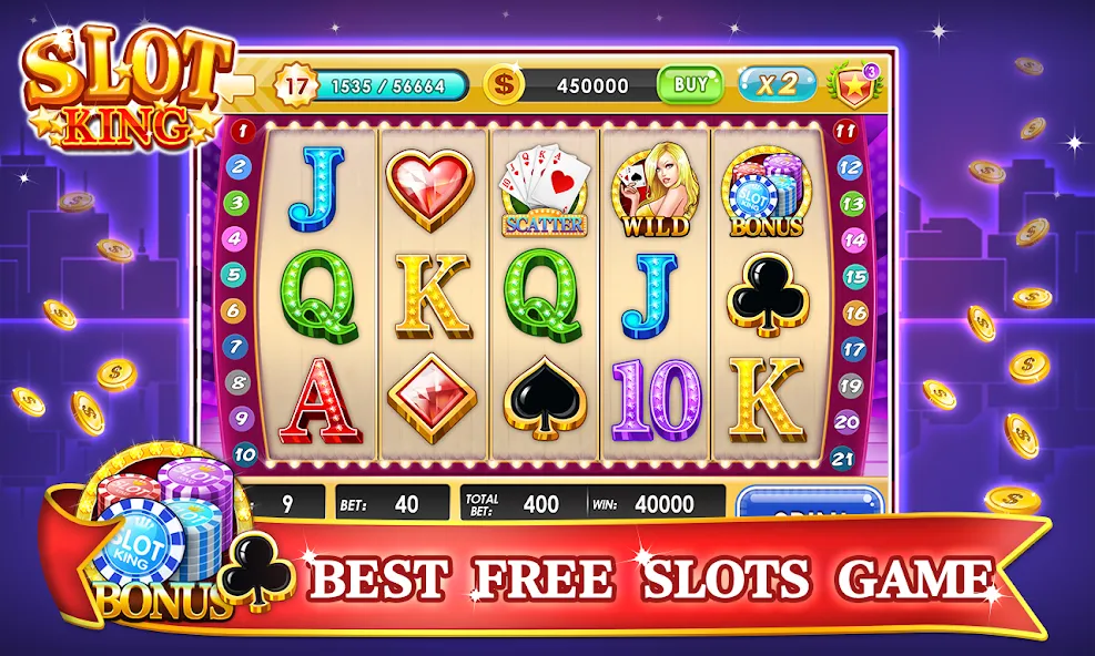 Slots Machines - Vegas Casino [МОД: Все открыто, Дополнительные деньги и Меню MOD] Screenshot 3