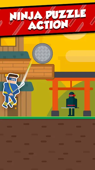 Mr Ninja - Slicey Puzzles (Мистер Ниндзя) [МОД: Все открыто, Дополнительные деньги и Меню MOD] Screenshot 1