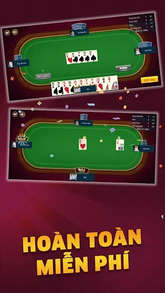 Tiến Lên - Tien Len Mien Nam [МОД: Меню, Бесконечные монеты и Открытые уровни] Screenshot 2