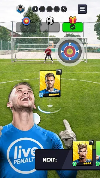 Live Penalty (Лайв Пенальти Клаш) [МОД: Много денег, Монет и Все открыто] Screenshot 1