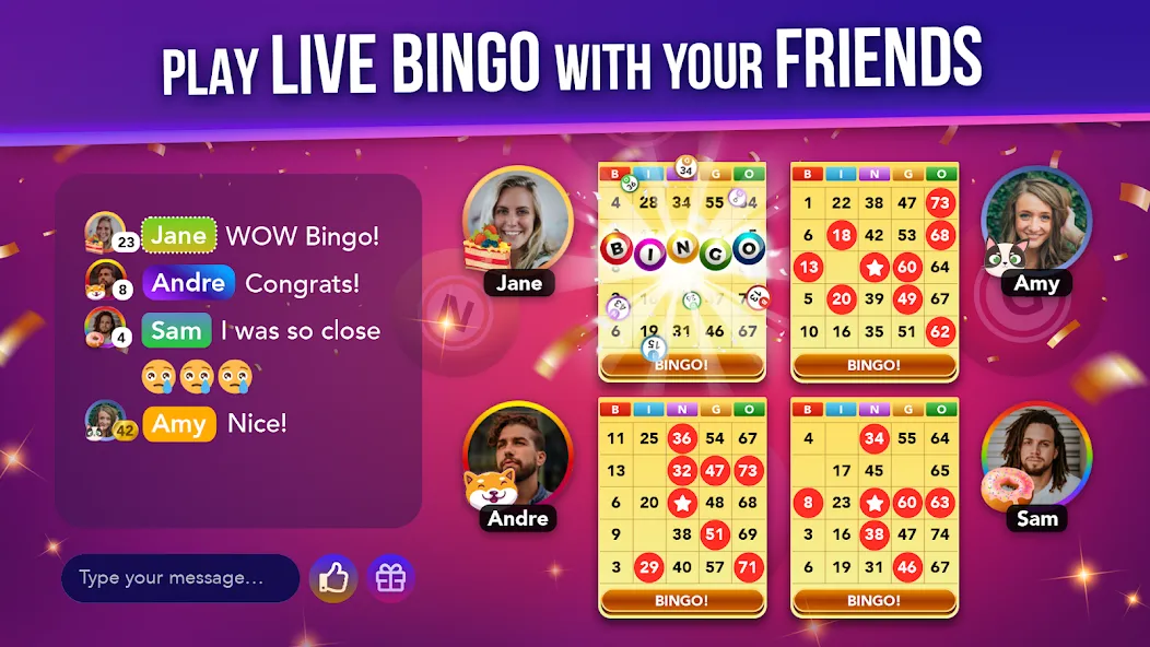 Live Play Bingo: Real Hosts (Лайв Плей Бинго) [МОД: Деньги, Монеты и Меню MOD] Screenshot 5