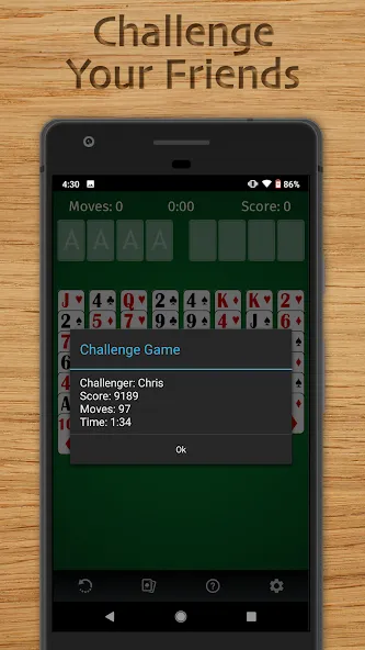 FreeCell Solitaire Classic (Фрисел Солитер Классик) [МОД: Деньги, Монеты и Меню MOD] Screenshot 4
