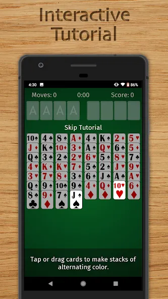 FreeCell Solitaire Classic (Фрисел Солитер Классик) [МОД: Деньги, Монеты и Меню MOD] Screenshot 5