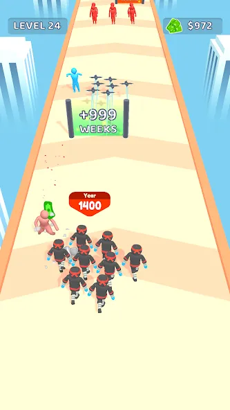 Crowd Evolution! [МОД: Много монет, Открытые уровни и Мега MOD] Screenshot 2