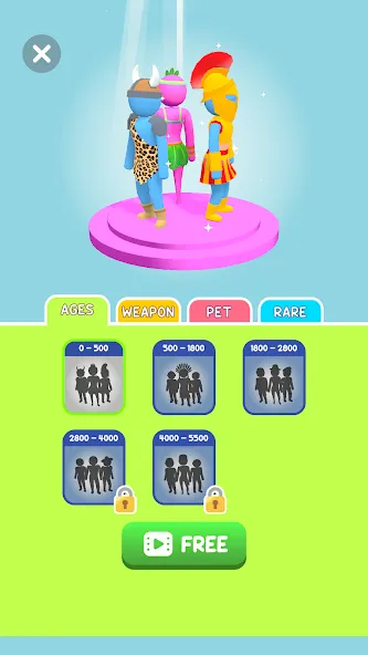 Crowd Evolution! [МОД: Много монет, Открытые уровни и Мега MOD] Screenshot 5
