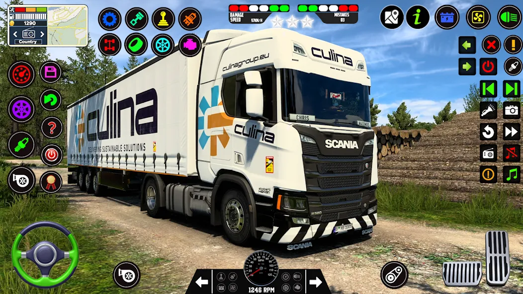 City Truck Simulator 2023 [МОД: Бесконечные деньги, Монеты и Мега MOD] Screenshot 1
