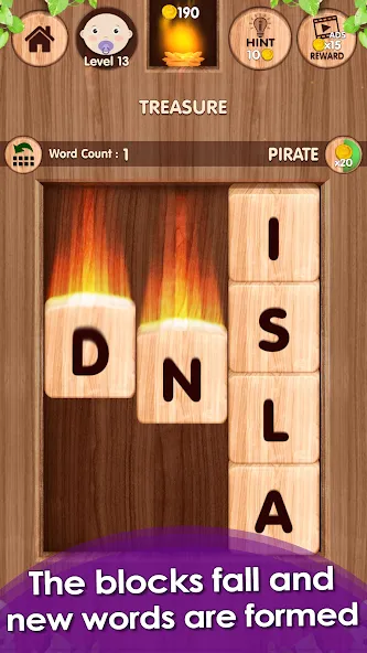 Falling Word Games - Addictive (Фоллинг Уорд Геймс) [МОД: Деньги, Монеты и Меню MOD] Screenshot 2