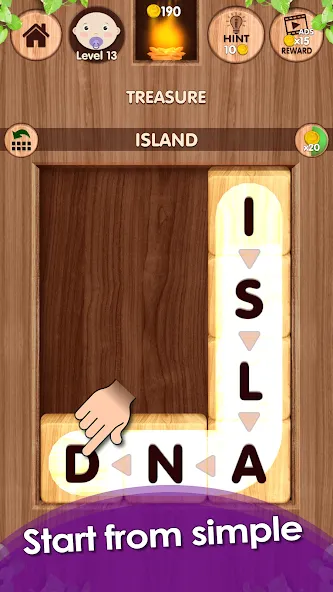 Falling Word Games - Addictive (Фоллинг Уорд Геймс) [МОД: Деньги, Монеты и Меню MOD] Screenshot 3