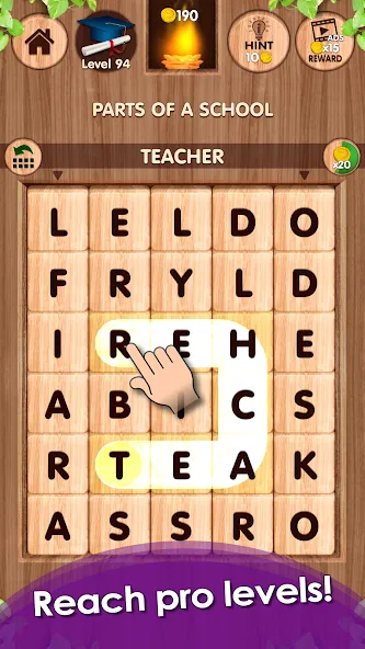 Falling Word Games - Addictive (Фоллинг Уорд Геймс) [МОД: Деньги, Монеты и Меню MOD] Screenshot 4