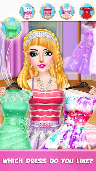 Braided Hair Salon Girls Games [МОД: Много денег, Монет и Все открыто] Screenshot 5