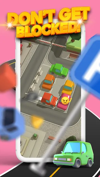 Parking Jam 3D (Парковочный затор 3D) [МОД: Все открыто, Дополнительные деньги и Меню MOD] Screenshot 2
