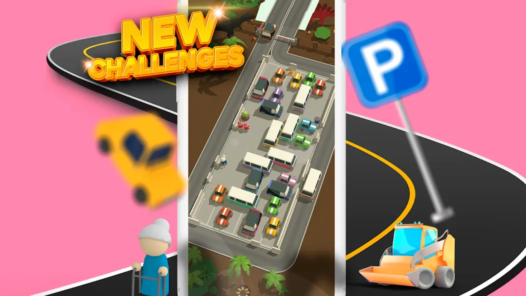 Parking Jam 3D (Парковочный затор 3D) [МОД: Все открыто, Дополнительные деньги и Меню MOD] Screenshot 4