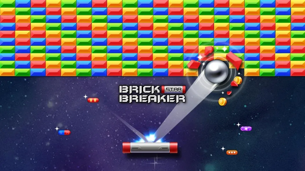 Brick Breaker Star: Space King [МОД: Много денег, Монет и Все открыто] Screenshot 1