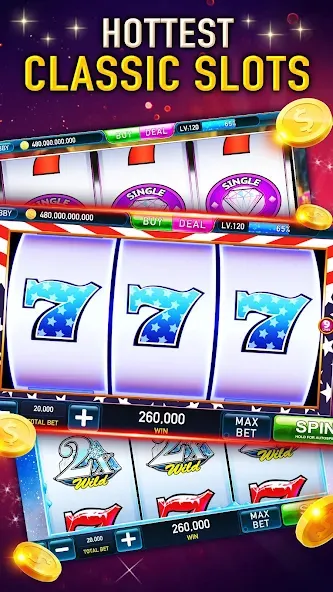Slots Cash:Vegas Slot Machines (Слотс Кэш) [МОД: Меню, Бесконечные монеты и Открытые уровни] Screenshot 4