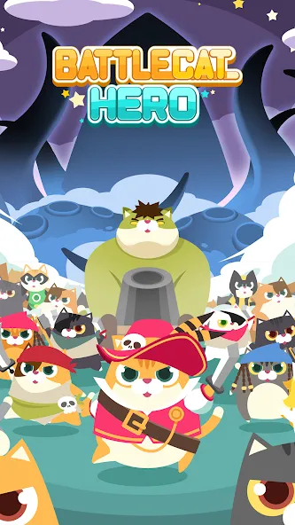 Battle Cat Hero (Баттл Кэт Герой) [МОД: Много монет, Открытые уровни и Мега MOD] Screenshot 1
