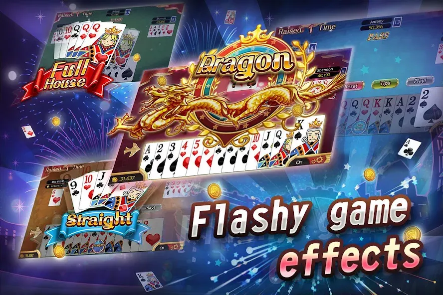 Fun Big 2 Taiwan: Card Craze (Фан Биг 2 Тайвань) [МОД: Все открыто, Дополнительные деньги и Меню MOD] Screenshot 2
