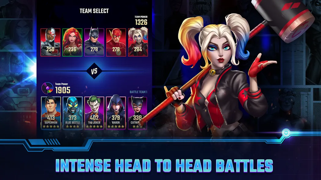 DC Heroes & Villains: Match 3 [МОД: Меню, Бесконечные монеты и Открытые уровни] Screenshot 2