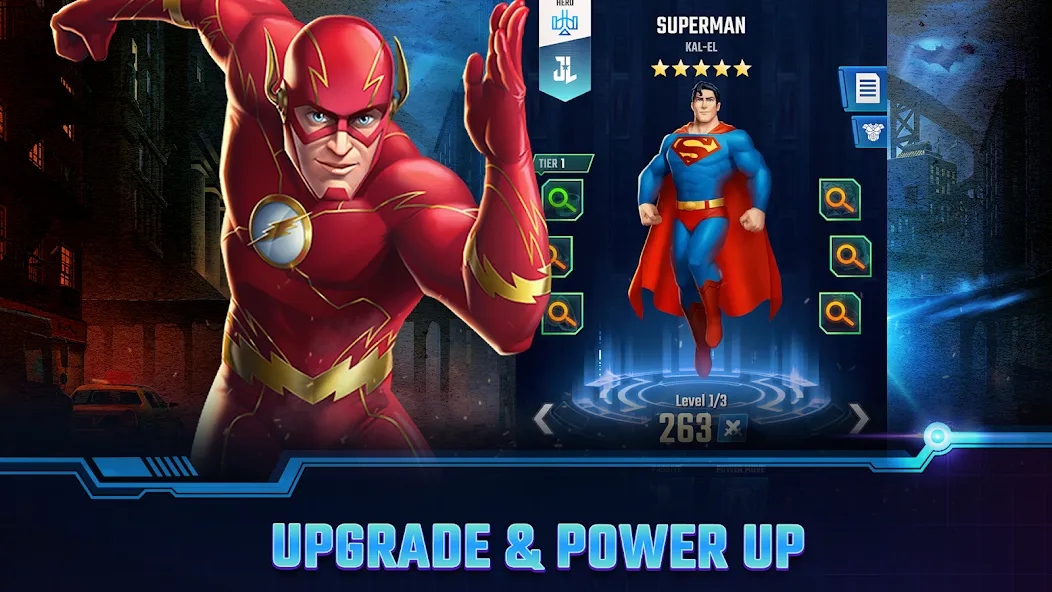 DC Heroes & Villains: Match 3 [МОД: Меню, Бесконечные монеты и Открытые уровни] Screenshot 5