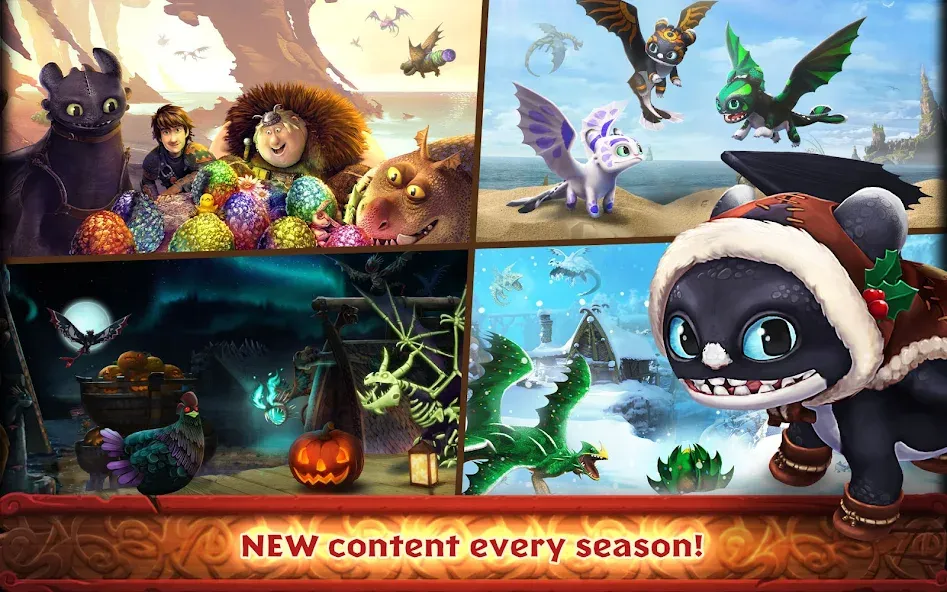 Dragons: Rise of Berk (Драгонс) [МОД: Много денег, Монет и Все открыто] Screenshot 4
