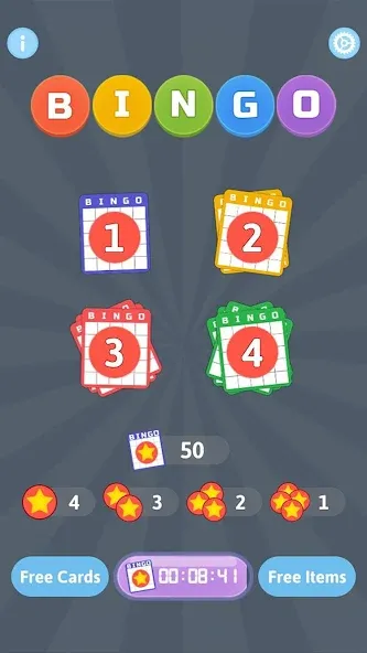Bingo Mania - Light Bingo Game (Бинго Мания) [МОД: Меню, Бесконечные монеты и Открытые уровни] Screenshot 2