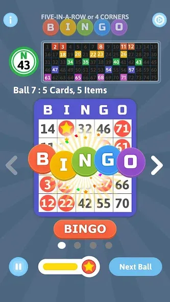 Bingo Mania - Light Bingo Game (Бинго Мания) [МОД: Меню, Бесконечные монеты и Открытые уровни] Screenshot 3